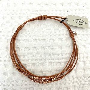 NWT Fossil Dainty Rondel Slider